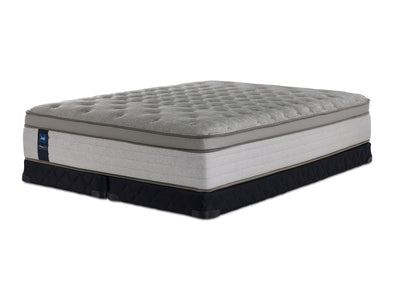 Sealy Posturepedic® Plus Sterling Milana II Luxury Plush Eurotop King Mattress and Low Profile Split Boxspring Set