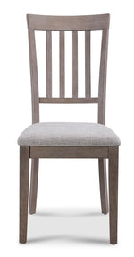 Milano Slat Back Side Chair - Beige