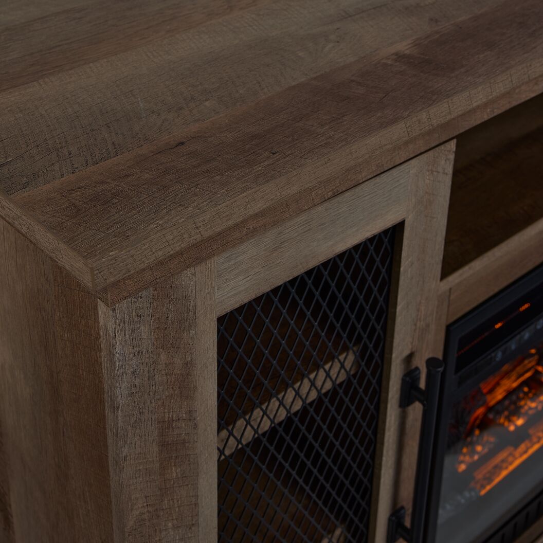 Millbrook Fireplace TV Stand Prairie Oak Leon's