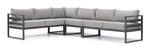 Milos 4 - Piece Outdoor Sectional - Grey