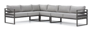 Milos 4 - Piece Outdoor Sectional - Grey