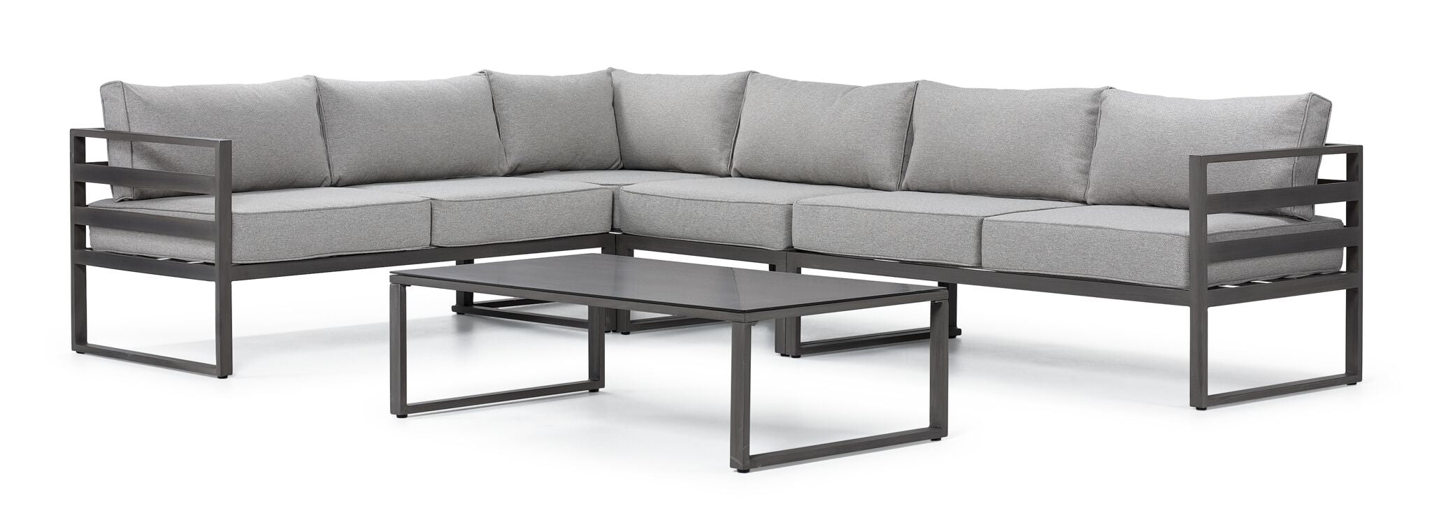Milos 5 - Piece Outdoor Sectional - Grey