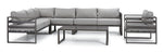 Milos 6 - Piece Outdoor Sectional - Grey