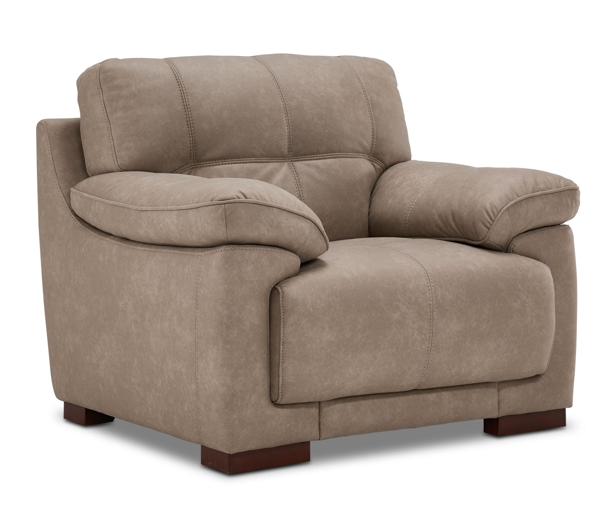 Modena Sofa, Loveseat and Chair Set - Taupe
