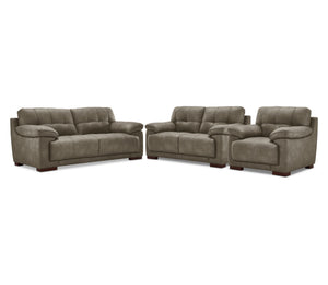 Modena Sofa, Loveseat and Chair Set - Green