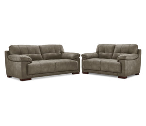 Modena Sofa and Loveseat Set - Green
