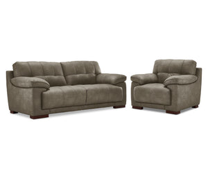 Modena Sofa and Chair Set - Green