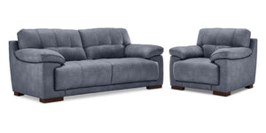 Modena Sofa and Chair Set - Blue