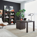 Modern Edge Bookcase - Dark Grey