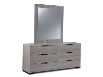 In Full Bloom - Monaco 6-Drawer Dresser - Grey