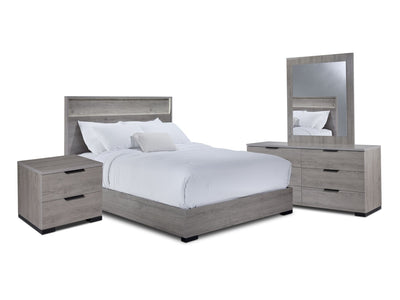 Monaco 6 - Piece King Bedroom Set - Grey