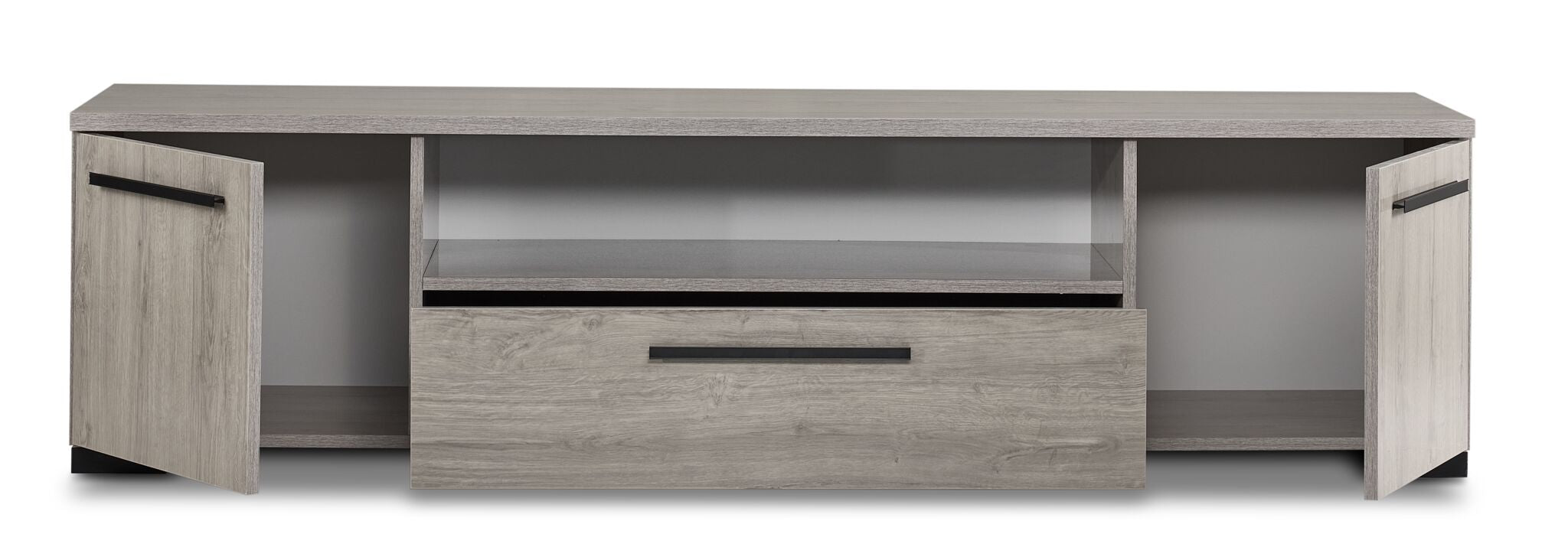 In Full Bloom - Monaco 76" TV Stand - Grey