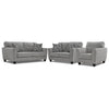 Moncton Sofa, Loveseat and Chair Set - Light Grey