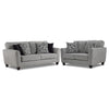 Moncton Sofa and Loveseat Set - Light Grey