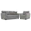 Moncton Sofa and Chair Set - Light Grey