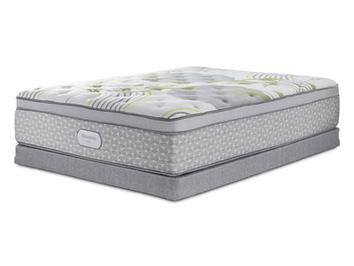 Beautyrest Max Moon Euro Top Plush Full Mattress and Low Profile Boxspring Set