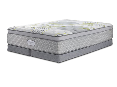 Beautyrest Max Moon Euro Top Plush King Mattress and Low Profile Split Boxspring Set