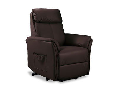 Morgan Power Lift Recliner - Dark Brown