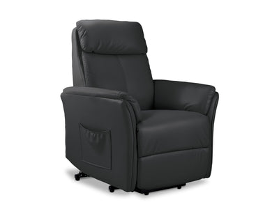 Morgan Power Lift Recliner - Dark Grey
