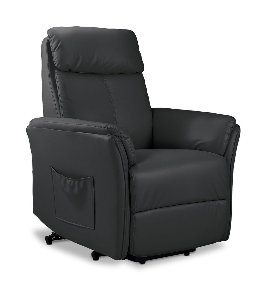 Morgan Power Lift Recliner - Dark Grey
