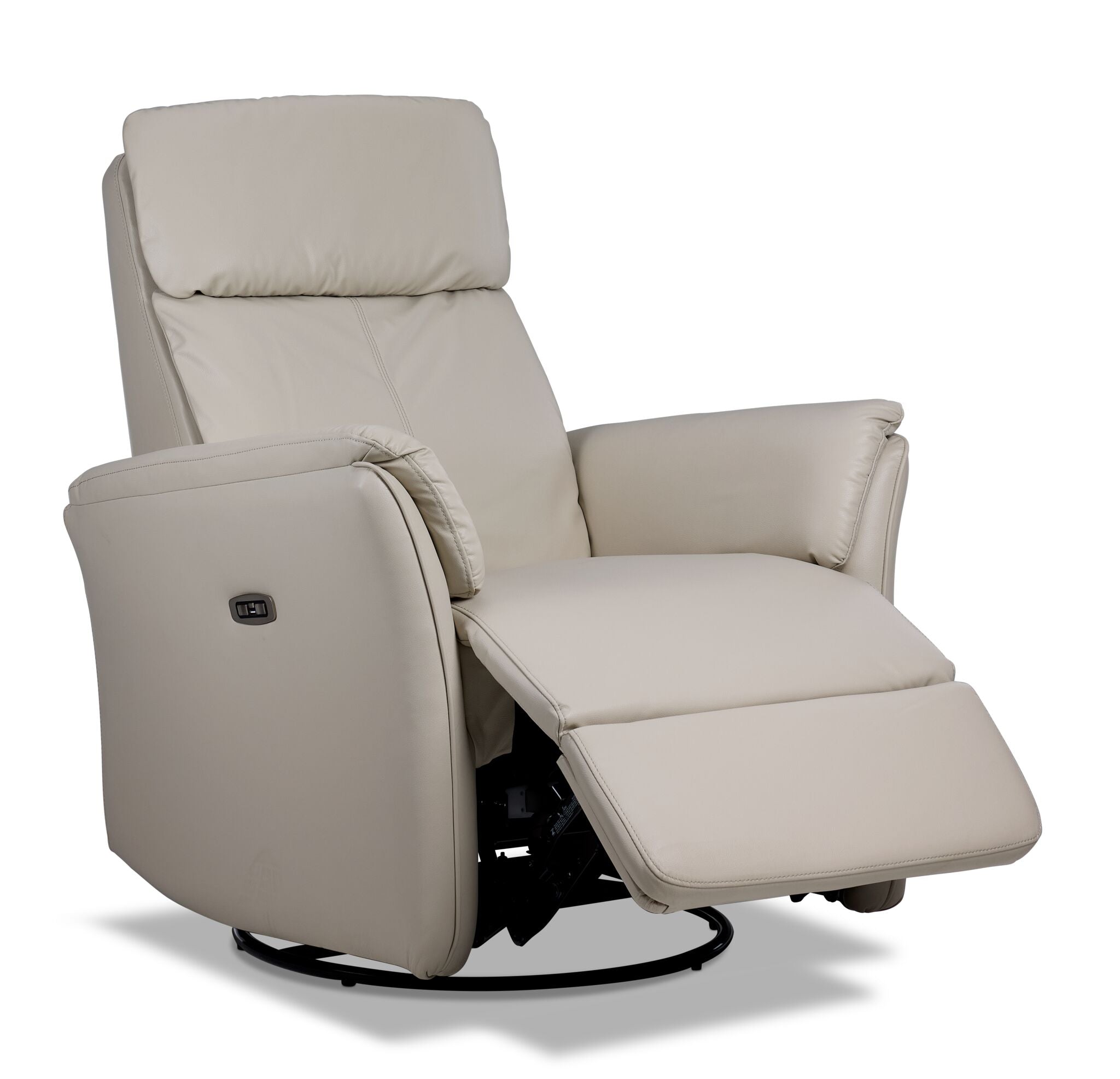 MG-351-GRY MORGAN MEMPHIS BELLEグレー MA-1 Morgan Swivel Glider Power Recliner - Taupe | Leon's
