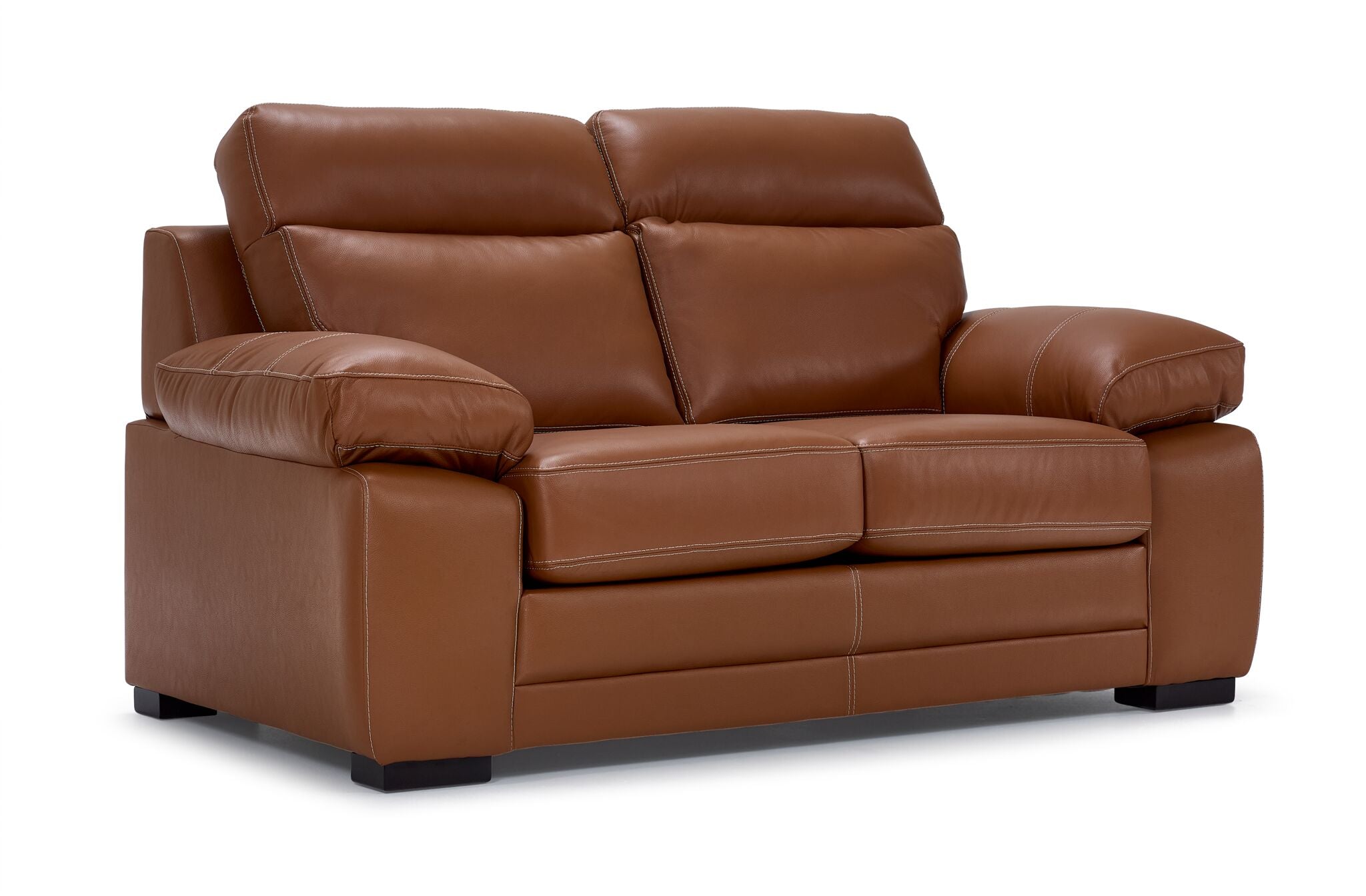 Morrison II Leather Sofa and Loveseat Set - Cognac | Leon's