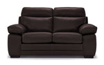 Morrison II Leather Loveseat - Brown