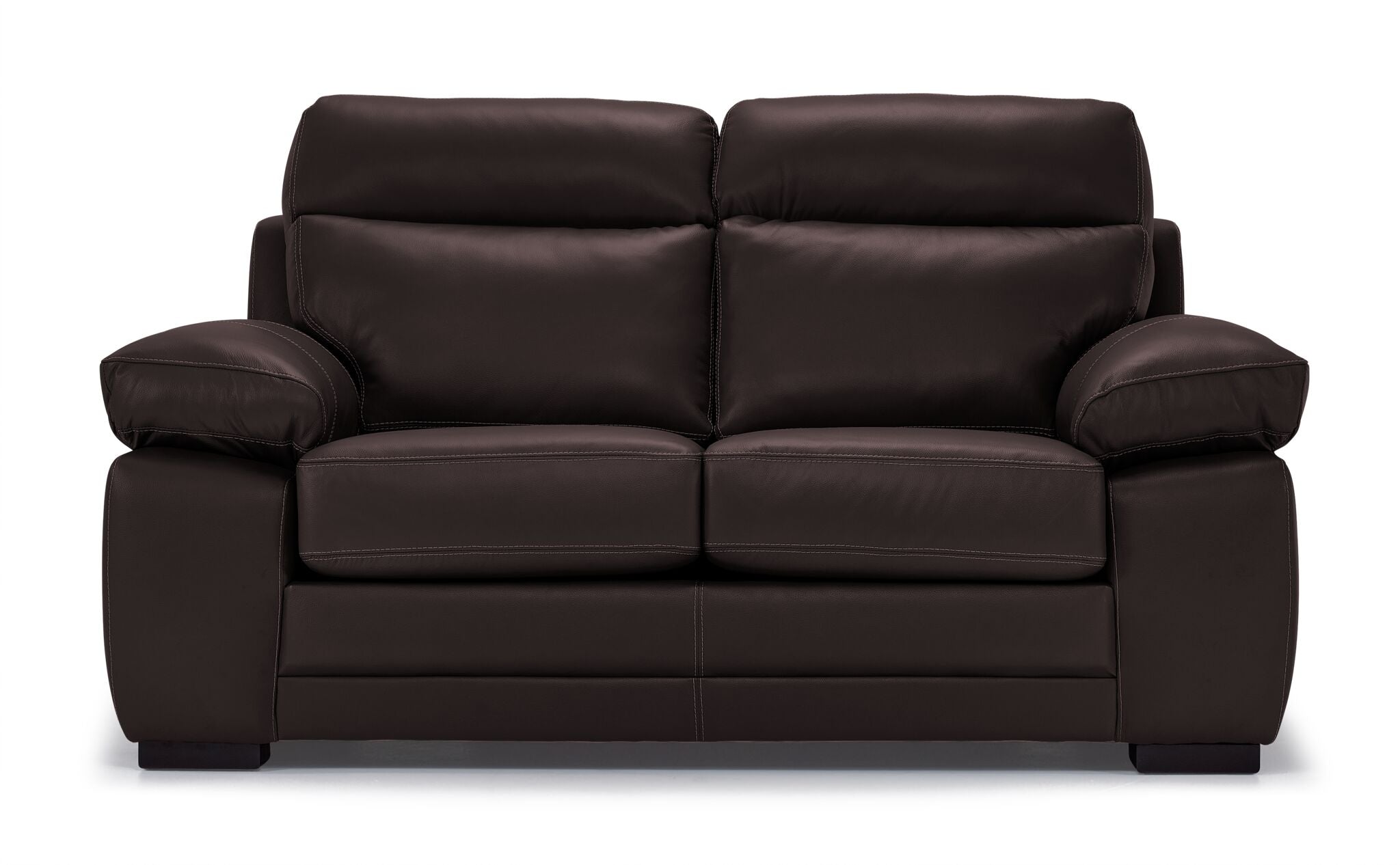 Morrison II Leather Loveseat - Brown