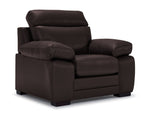 Morrison II Leather Sofa and Chair Set - Brown
