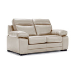 Morrison II Leather Sofa and Loveseat Set - Beige