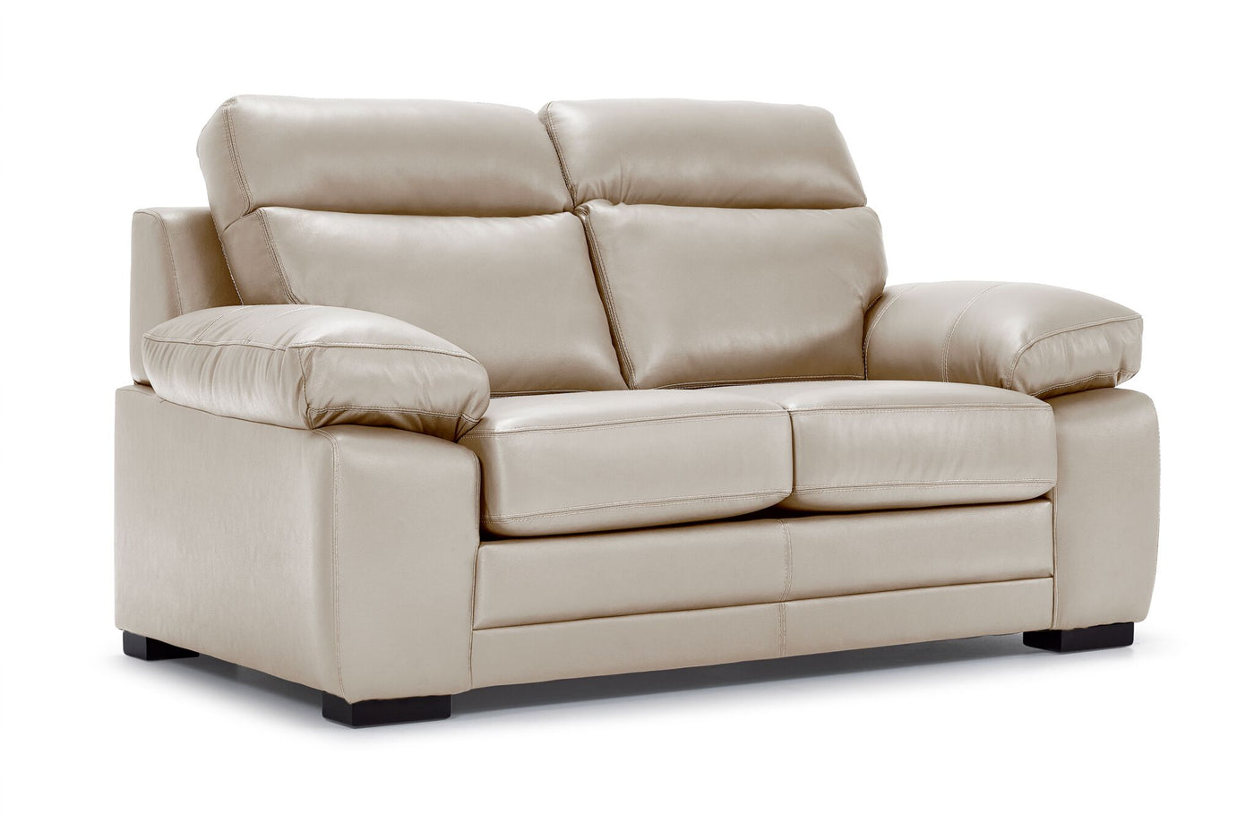Morrison II Leather Sofa and Loveseat Set - Beige