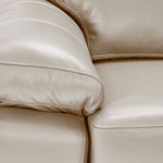 Morrison II Leather Sofa and Loveseat Set - Beige