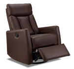 Mustang Swivel Glider Recliner - Dark Brown