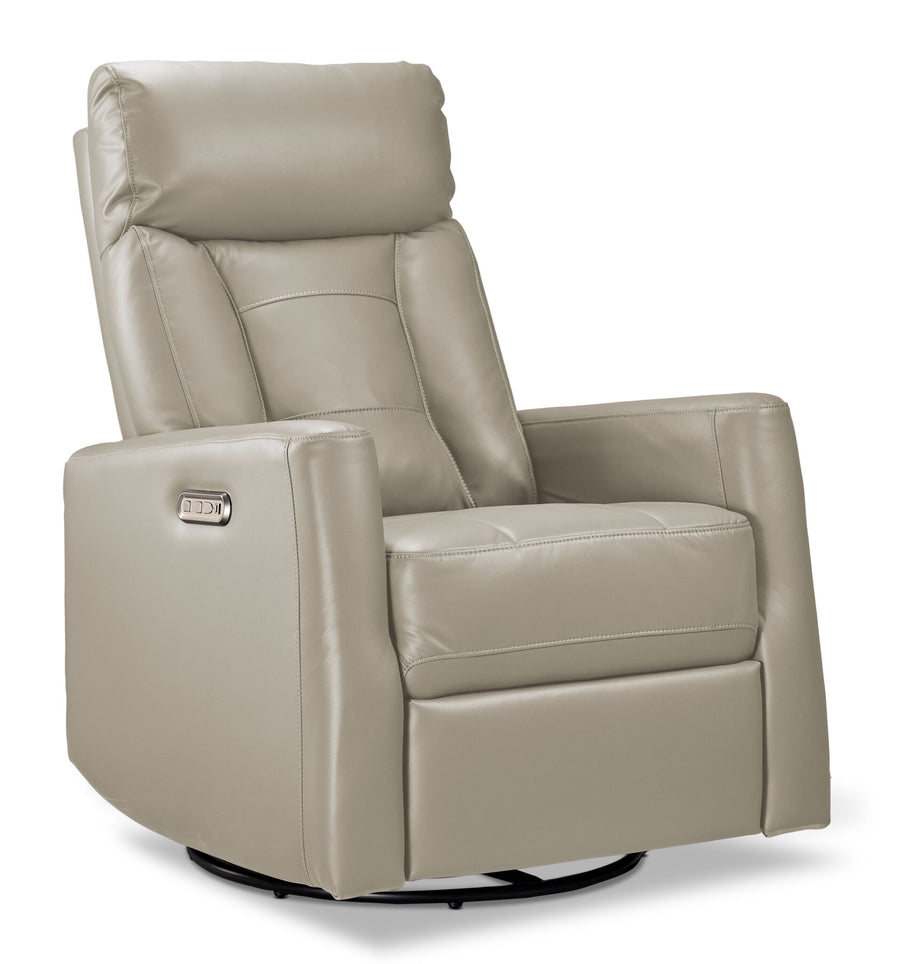 Mustang Swivel Glider Power Recliner - Taupe