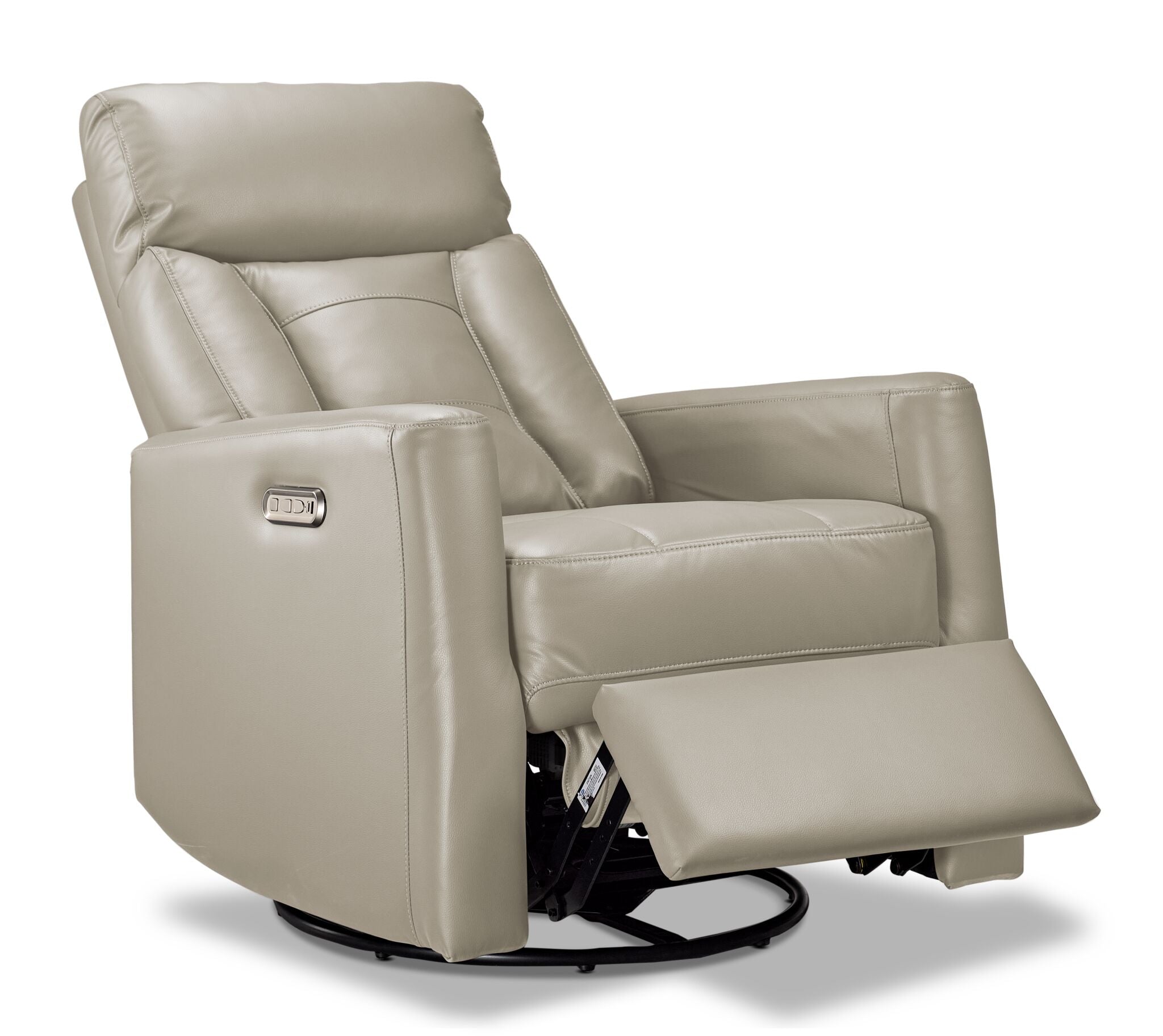 Mustang Swivel Glider Power Recliner - Taupe