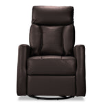 Mustang Swivel Glider Power Recliner - Dark Brown