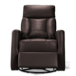 Mustang Swivel Glider Power Recliner - Dark Brown