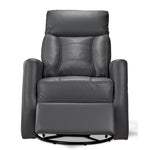 Mustang Swivel Glider Power Recliner - Dark Grey