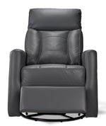 Mustang Swivel Glider Power Recliner - Dark Grey