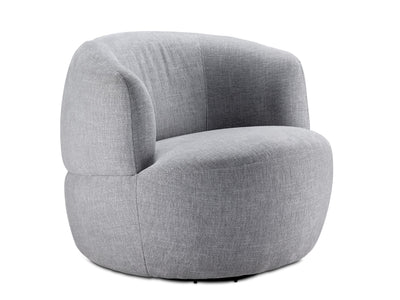 Myra Swivel Accent Chair - Grey