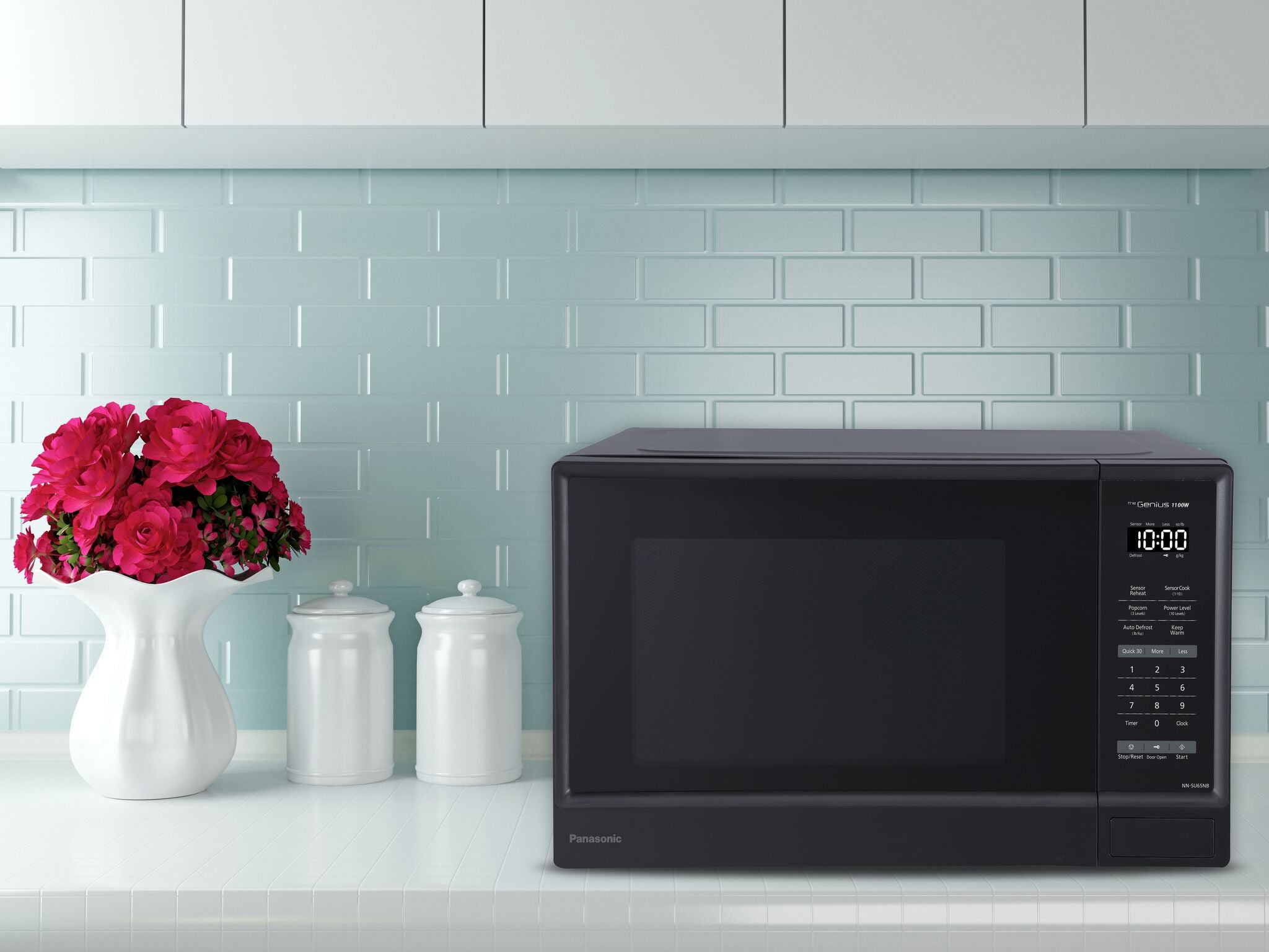 Panasonic Black Countertop Microwave with Genius Sensor (1.3 Cu.Ft