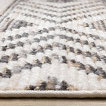 Golden Peaks 5'3" x 7'7" Tribal Area Rug - Grey, Yellow