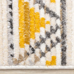 Golden Peaks 5'3" x 7'7" Tribal Area Rug - Grey, Yellow