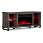 Neelam 60" Fireplace Console - Light Grey