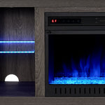 Neelam 60" Fireplace Console - Light Grey