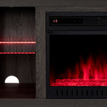 Neelam 60" Fireplace Console - Light Grey