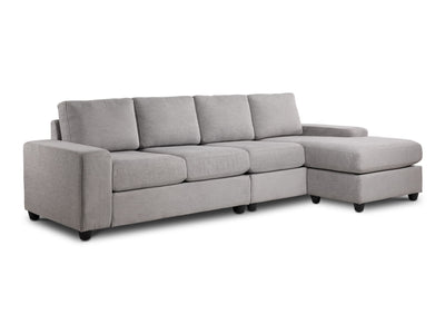 Neptune 2-Piece Sectional with Reversible Chaise - Grey
