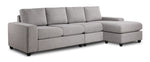 Neptune 2-Piece Sectional with Reversible Chaise - Grey