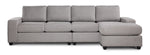 Neptune 2-Piece Sectional with Reversible Chaise - Grey