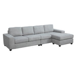 Neptune 2-Piece Sectional with Reversible Chaise - Grey
